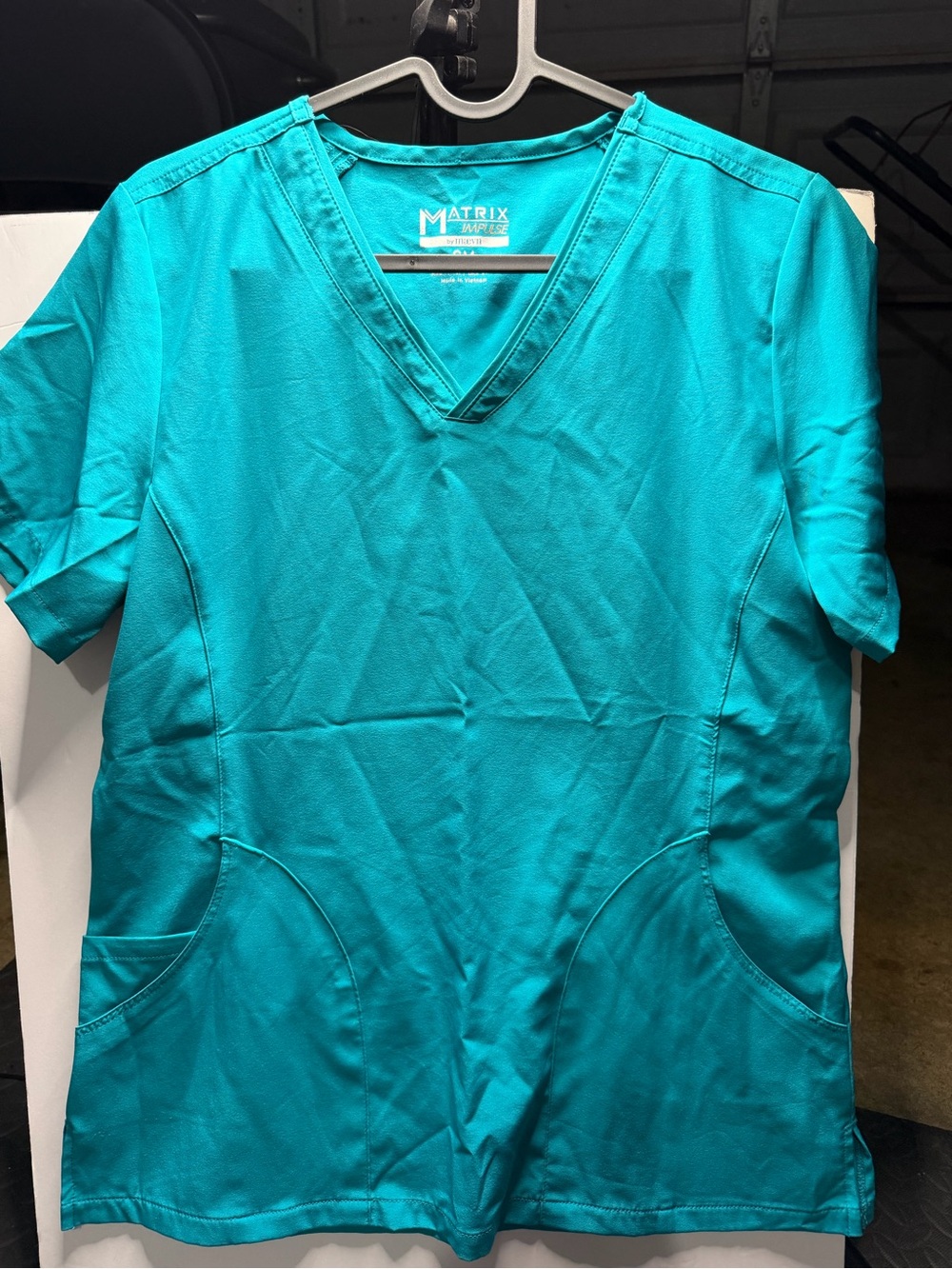 Matix women Teal V-Neck Work Scrub Top and pants